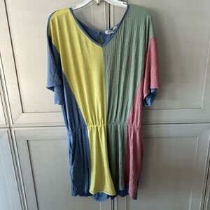 Haptics Colorblock V-Neck Romper